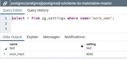 Jak skutecznie ustawić work mem w zapytaniu PostgreSQL, by uniknąć problemów z pamięcią Jak skutecznie ustawić work mem w zapytaniu PostgreSQL, by uniknąć problemów z pamięcią